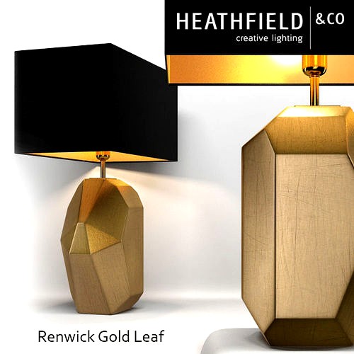 Renwick Gold Leaf Table Lamp Heathfield Co