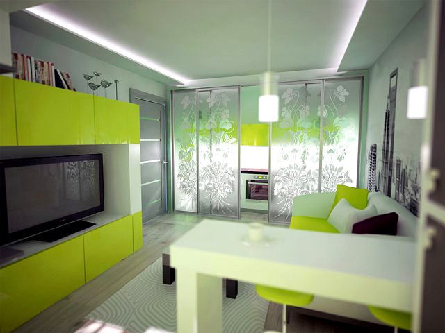 Green Interior 3D Model