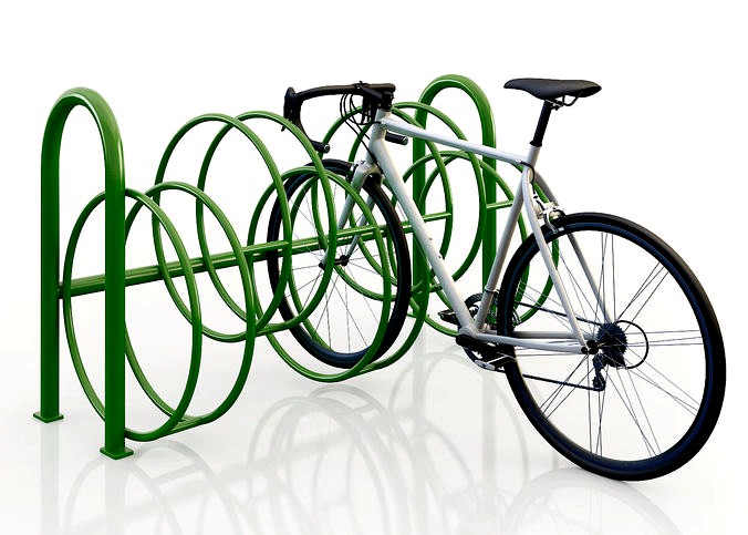 Bike rack 3d model 1