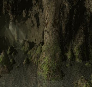 Cave Interior Scene 3D Model