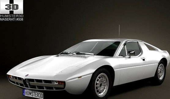 Maserati Merak 1972 3D Model