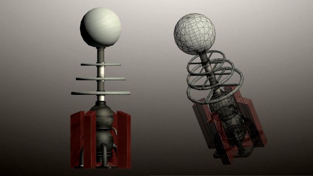 Tesla Coil Tower 3D Model
