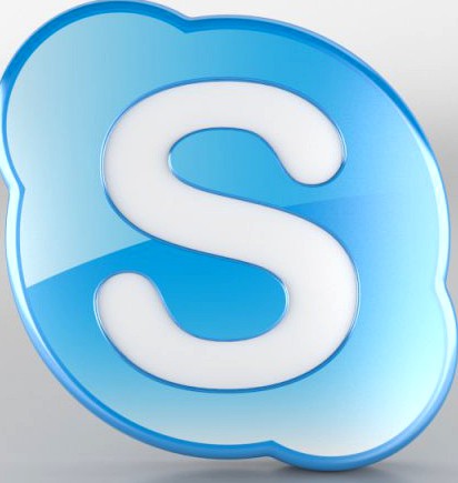 Skype Icon Logo 3D Model