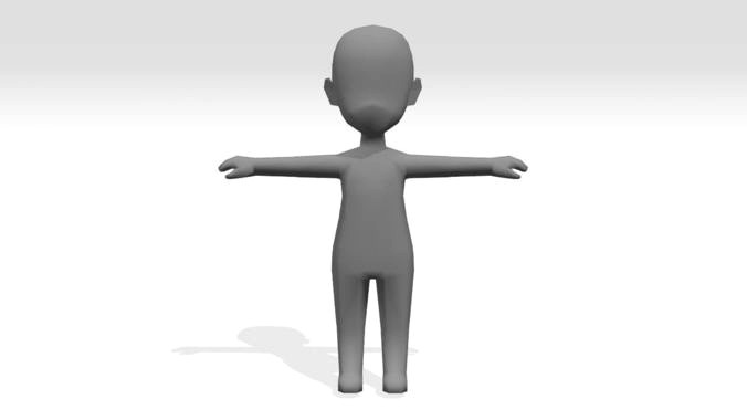 Low Poly Character Base Mesh