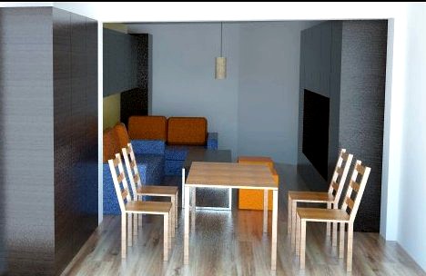 Living room in Sofia 3D Model