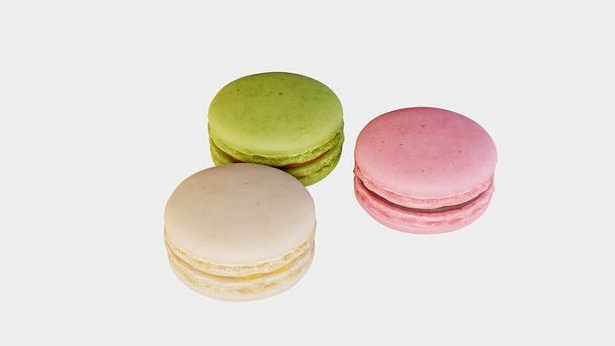 Macarons Low Poly