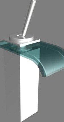 Glass Faucet 001 3D Model