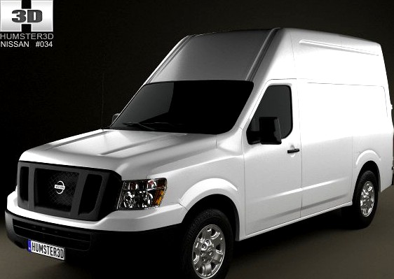 Nissan NV Cargo Van High Roof 2013 3D Model