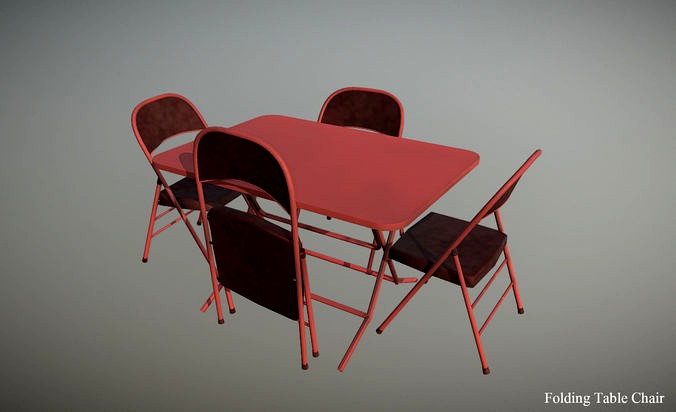 Folding table chair