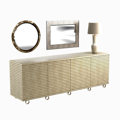 alta table lamp and  merrick and albert mirror and storm cabinet