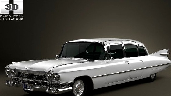 Cadillac Fleetwood 75 sedan 1959 3D Model