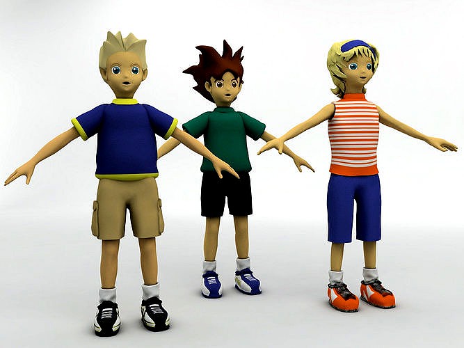 3 Cartoon Characters
