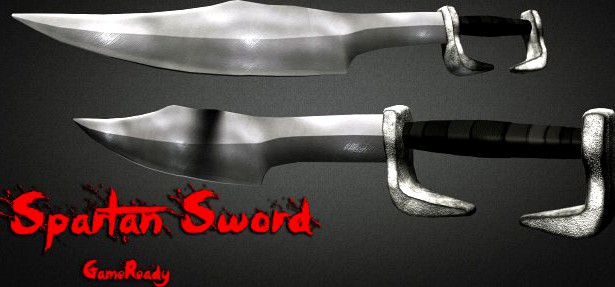 Spartan Sword 3D Model