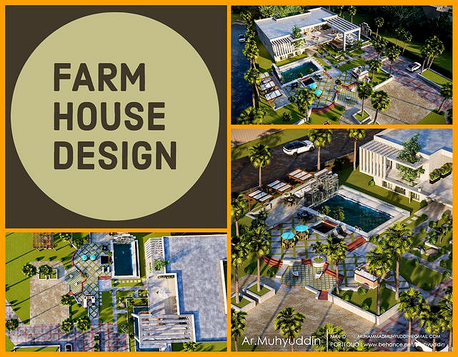 Luxury Farm house design visualization