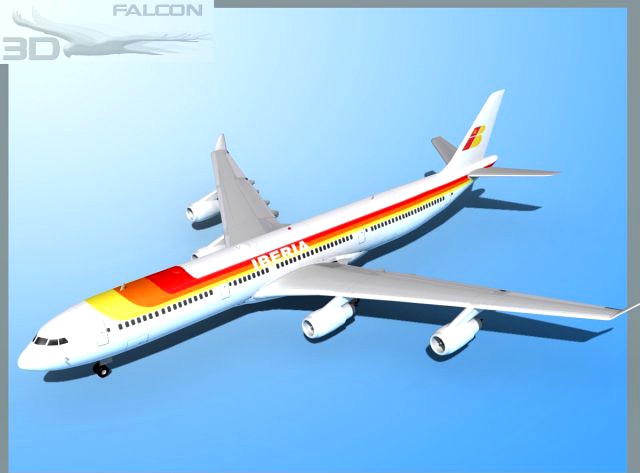 Falcon3D A340 600 Iberia 3D Model