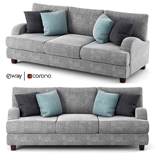 Rosalie gray fabric sofa by Laurel Foundry Modern Farmhouse