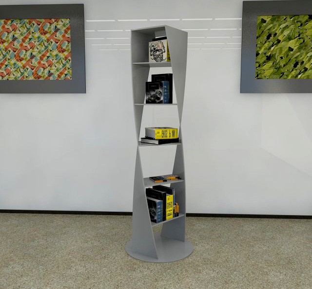 Bookshelf  14 MAX 2011 3D Model