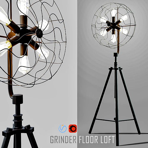 Grinder Floor Loft Industrial Mill