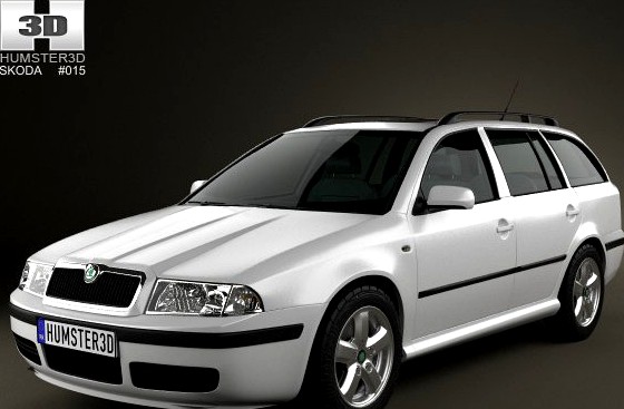 Skoda Octavia Tour Combi 2000 3D Model