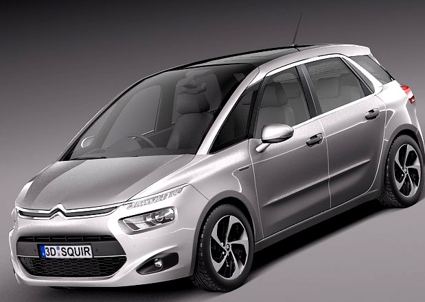 Citroen C4 Picasso 2014 3D Model