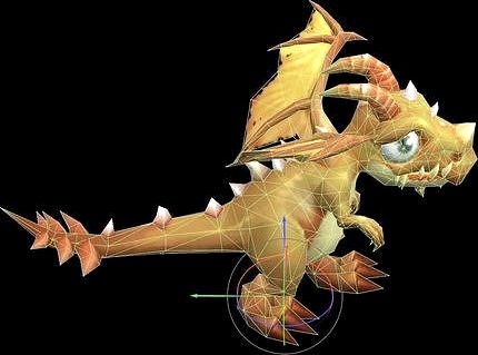 Game vr model with binding and animation - dinosaur
