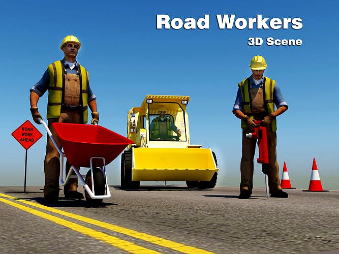 Road Workers Scene