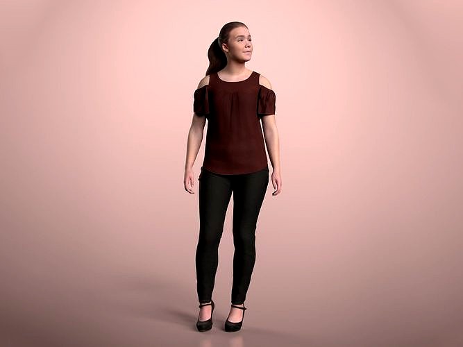 Nelly 20213-01 - Animated Idle Woman