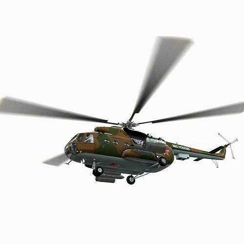 Mi-8MT Russian Air Force Animated