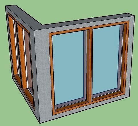 corner window