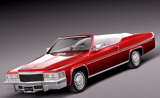 Cadillac DeVille Convertible 1977 3D Model