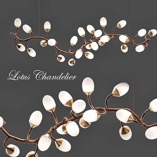 Lotus Chandelier Horizontal