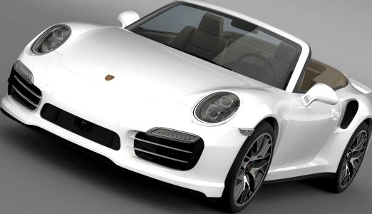 Porsche 911 Turbo S Cabrio 2014 3D Model