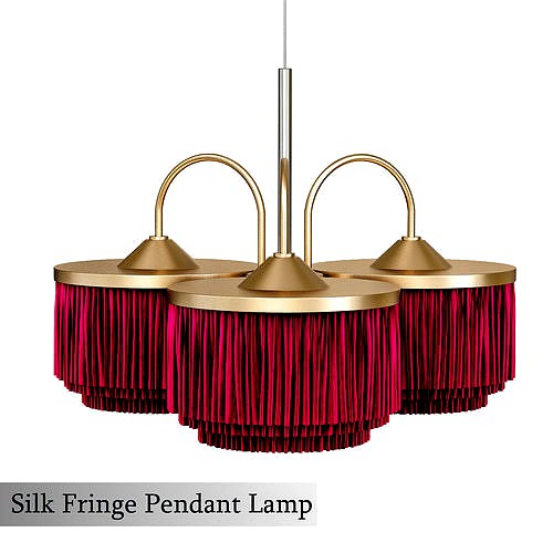 Hans Agne Jakobsson Silk Fringe Pendant Lamp