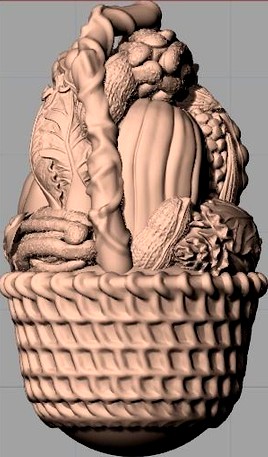 Crafts Sculpture Model Vegetable basket C047