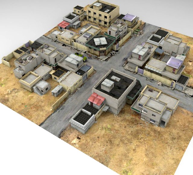 Desert Town 3D Model