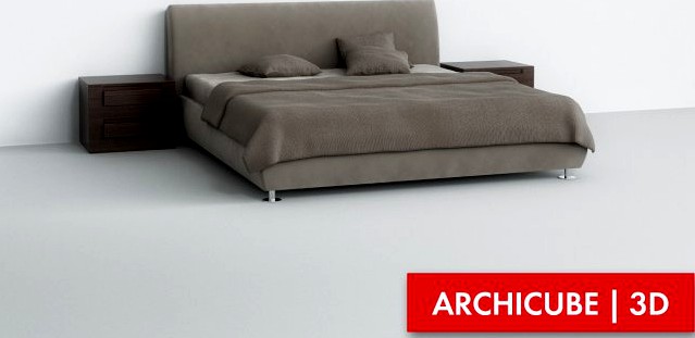 Photorealistic Bed 3D Model