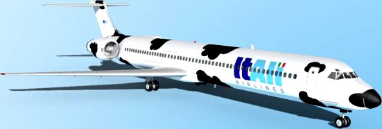 Falcon3D MD 80 Itali Airlines 3D Model
