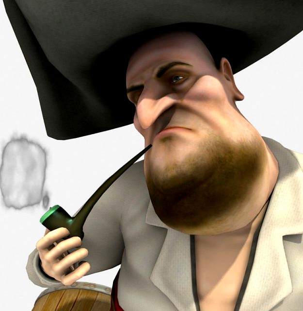 Pirate Flint 3D Model
