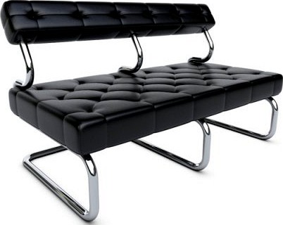 Leather Couch 3D Model