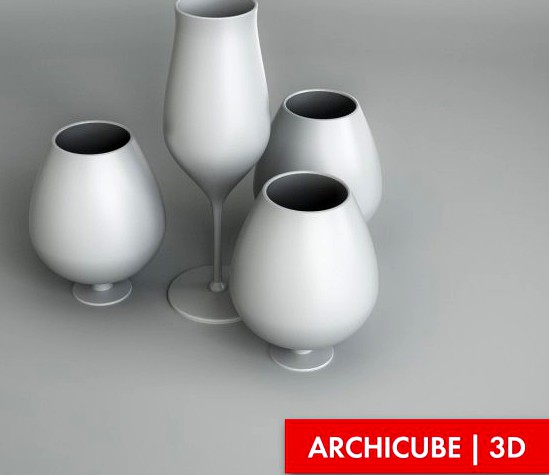 Vase Set 3D Model