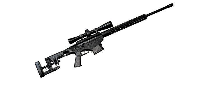 Ruger Precision Rifle with Scope AAA Game Weapon