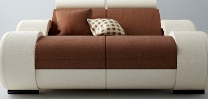 Modern Sofa 2x 3D Model