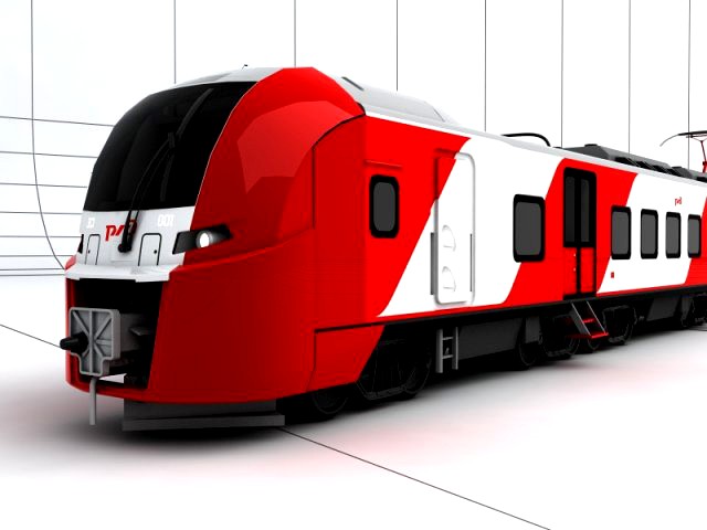 Lastochka train 3D Model