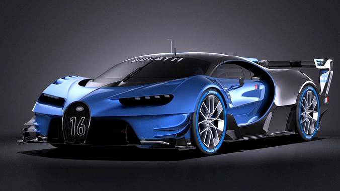 Bugatti Vision Gran Turismo Concept 2015 VRAY