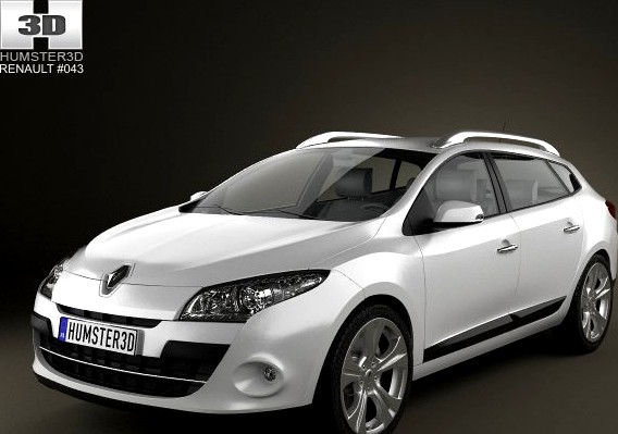 Renault Megane Estate 2011 3D Model
