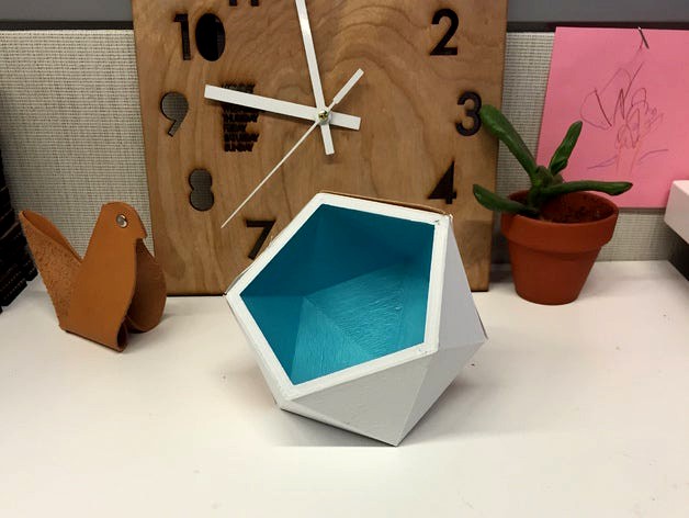 Geometric Desk Planter or Container by rachael_rosalie