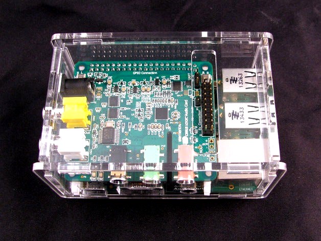 Raspberry Pi B+ Cirrus Logic Audio Card Case by builttospec