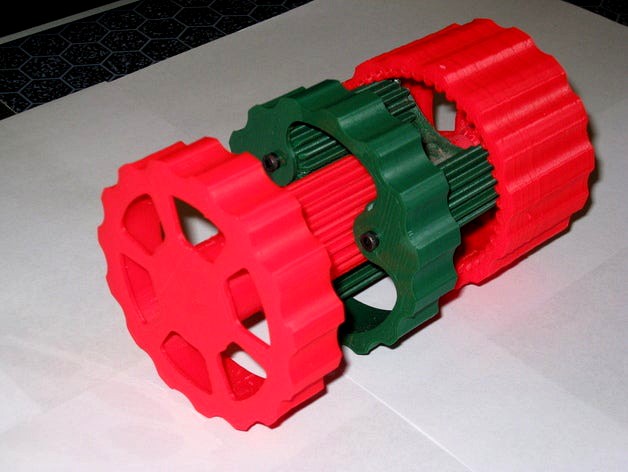 Exploded Planetary Gear Set by Thing-O-Fun