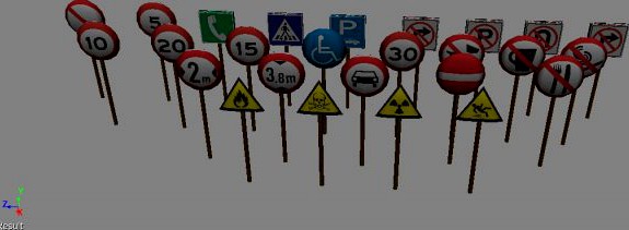 Signs 3D Model