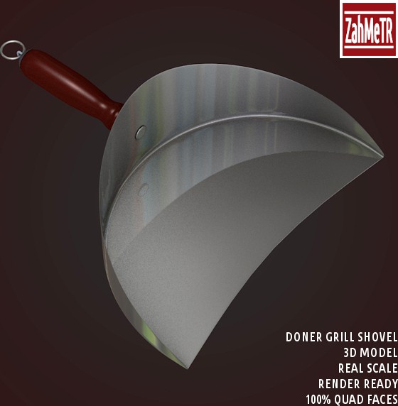 Doner Grill Shovel 3D Model